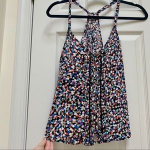 🌟5 for $20, Garage Floral buttoned racerback